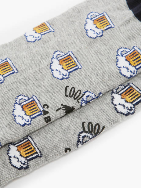 Pair Of Leopold Zoe Socks Cabaia Gray socks men ZOE other view 2