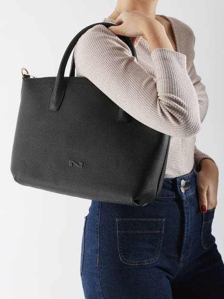 Sac à Main Tina Cuir Nathan baume Noir victoria 87 vue secondaire 1