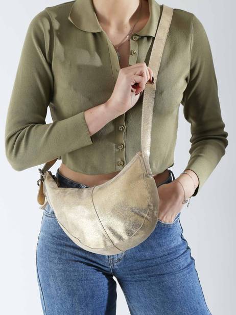 Sac Bandoulière Stina Cuir Pieces Or stina 17156634 vue secondaire 1