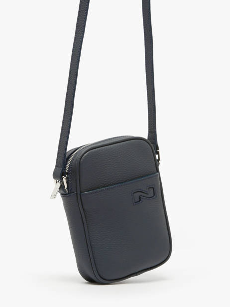 Sac Bandoulière N City Cuir Nathan baume Bleu n city 5 vue secondaire 2