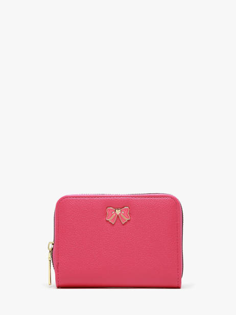 Coin Purse Button Miniprix Red safiano 78SM2666