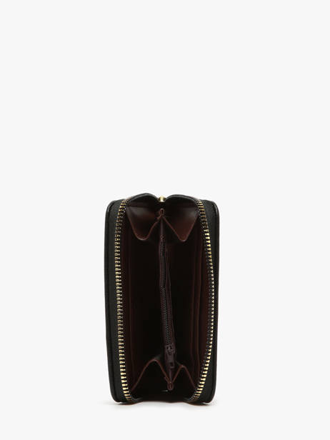 Porte-monnaie Button Miniprix Noir safiano 78SM2666 vue secondaire 1
