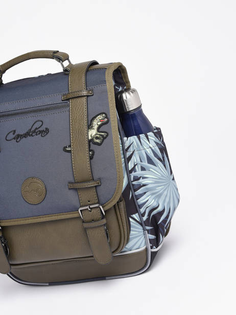 2-compartment Backpack Cameleon Gray vintage urban PBVBSD39 other view 6