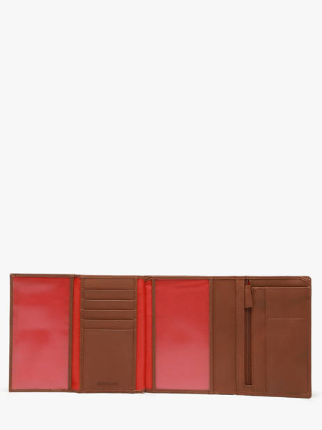 Wallet Leather Serge blanco Brown austin AST21121 other view 2