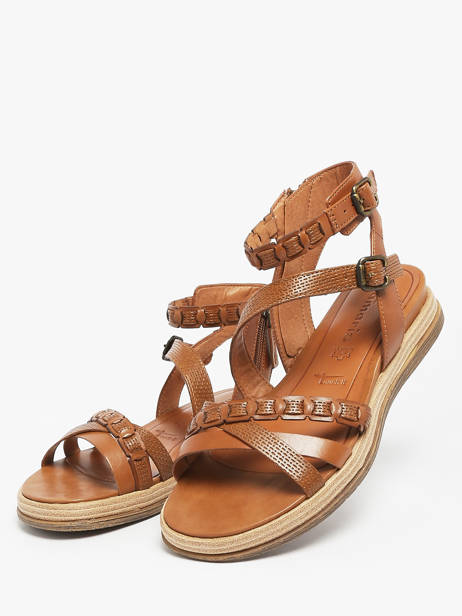Sandals In Leather Tamaris Brown women 44 other view 1