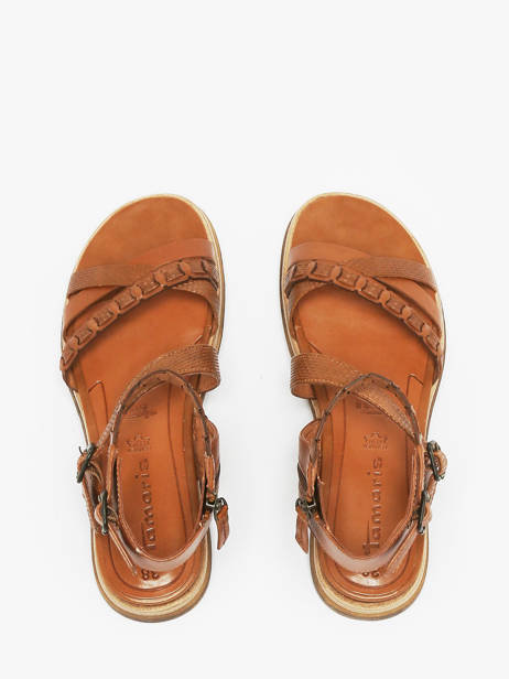 Sandals In Leather Tamaris Brown women 44 other view 3