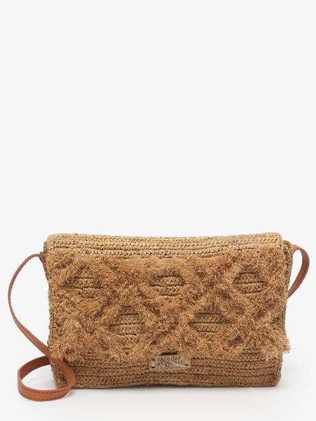Shoulder Bag L'atelier Du Crochet Raphia Le voyage en panier Beige l'atelier du crochet AM768