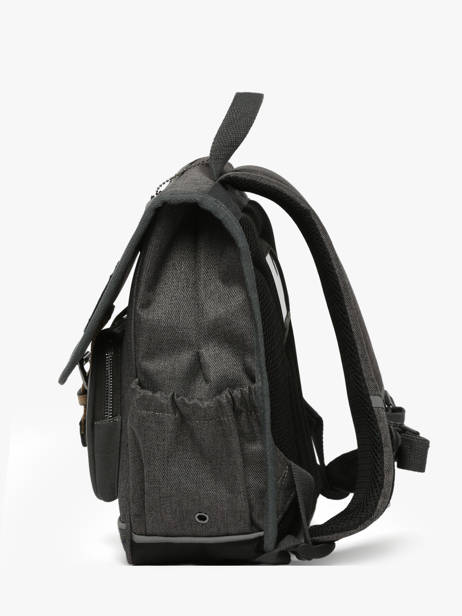 Sac à Dos 1 Compartiment Cameleon Gris vintage urban SD30 vue secondaire 2