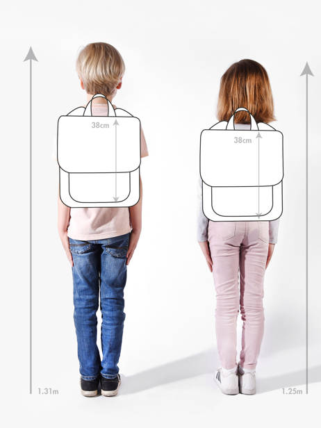 Sac à Dos Hello hossy Marron cool kids S6 vue secondaire 1