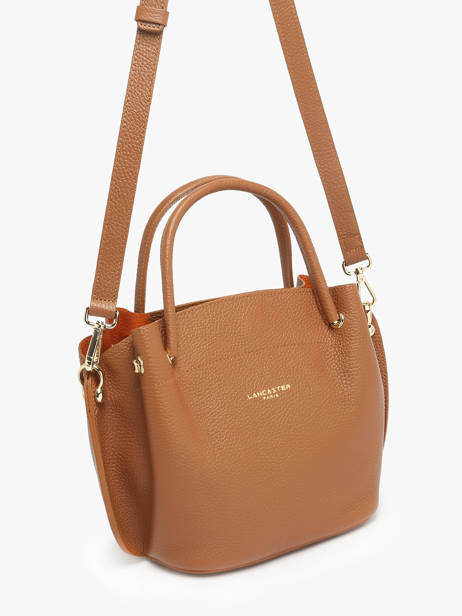 Leather Foulonné Double Satchel Lancaster Brown foulonne double louisa 18 other view 2