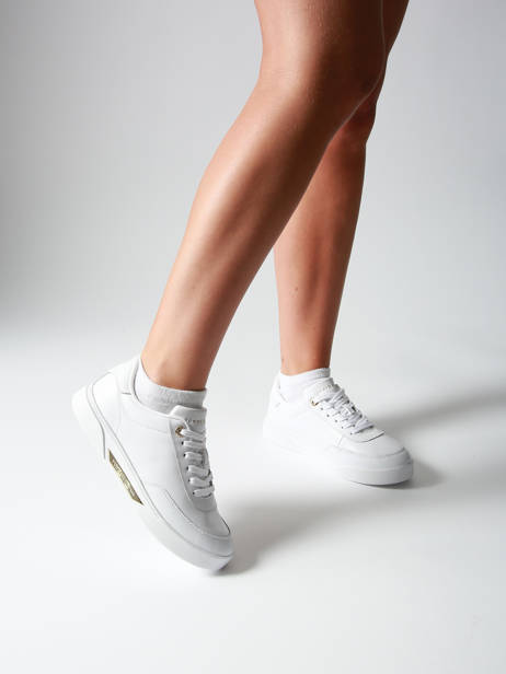 Sneakers In Leather Tommy hilfiger White women 8682YBS other view 1