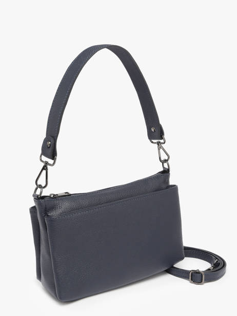 Sac Bandoulière Caviar Cuir Milano Bleu caviar CA25066 vue secondaire 1