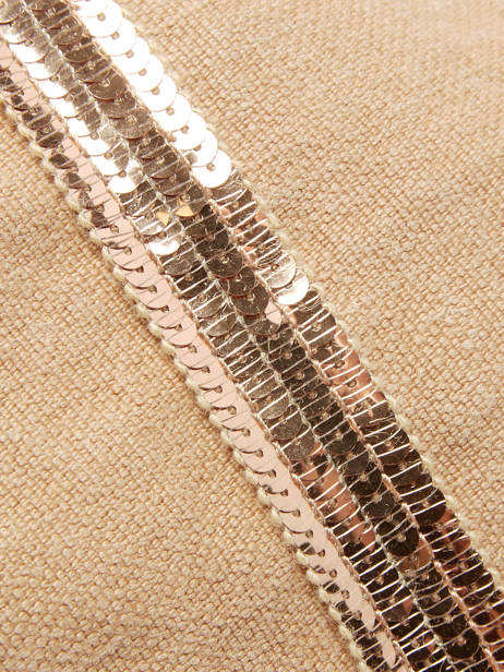 Large Le Cabas Tote Bag Linnen Sequins Vanessa bruno Beige cabas lin 31V40315 other view 2