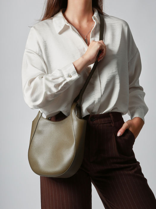 Longchamp Le foulonné Sacs porté travers Vert