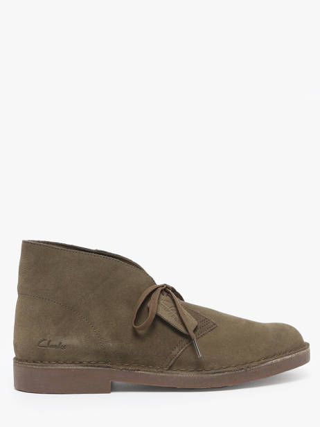 Boots Desert In Leather Clarks Green men 26183838