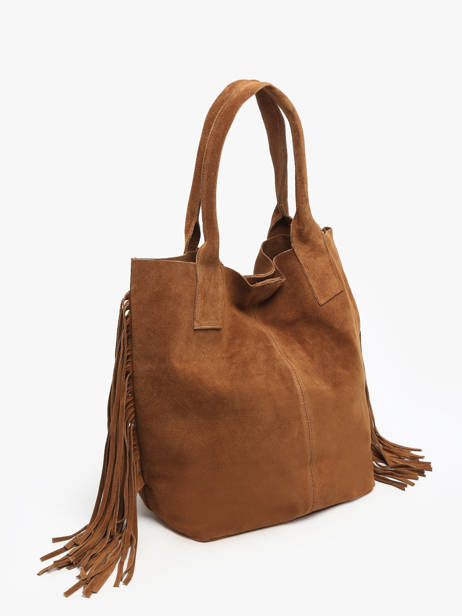 Shoulder Bag Velvet Milano Brown velvet VE241114 other view 2