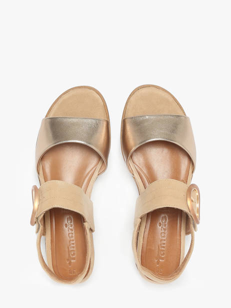 Sandals In Leather Tamaris Multicolor women 42 other view 3