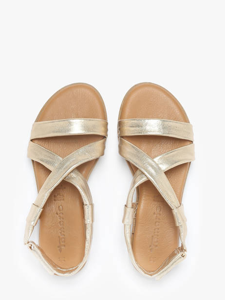 Sandals In Leather Tamaris Gold women 44 other view 3