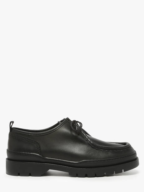 Derby Shoes In Leather Kleman Black men MAJOR