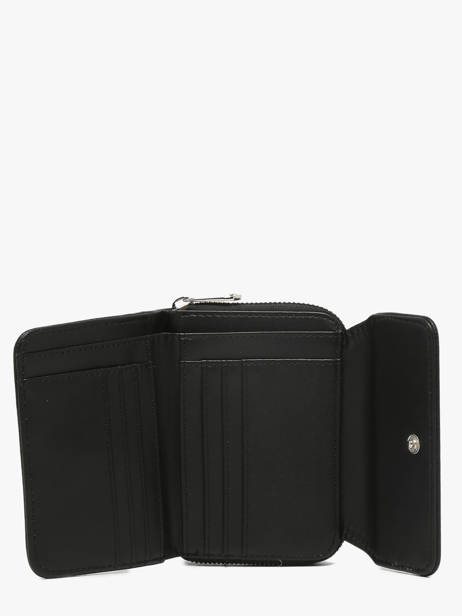 Compact Zip Wallet Classic Miniprix Black grained H6012 other view 2