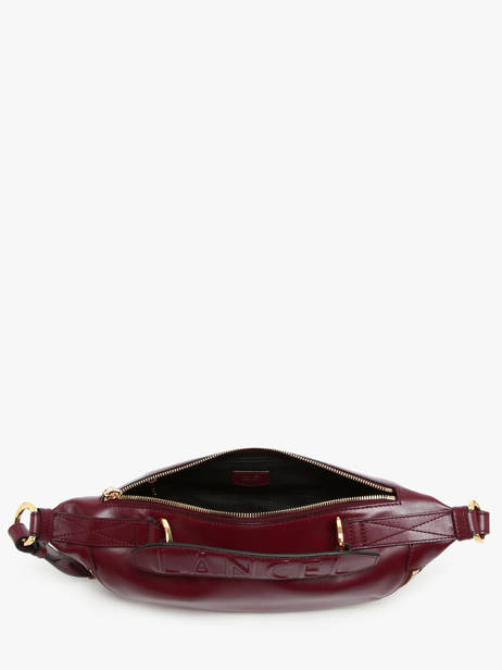 Small Leather Origami Crossbody Bag Lancel Violet origami A12527 other view 3