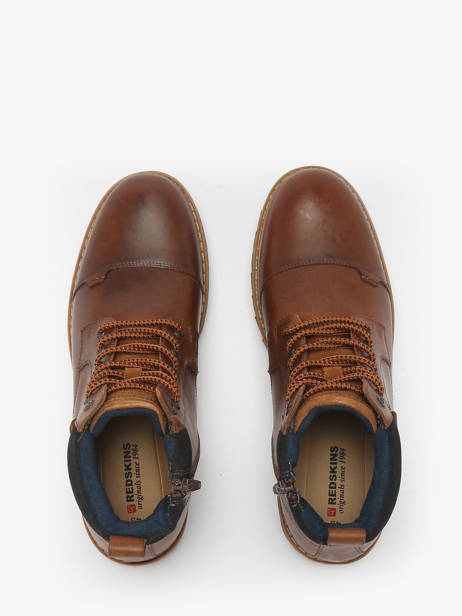 Boots Tuto In Leather Redskins Brown men TUTO other view 3