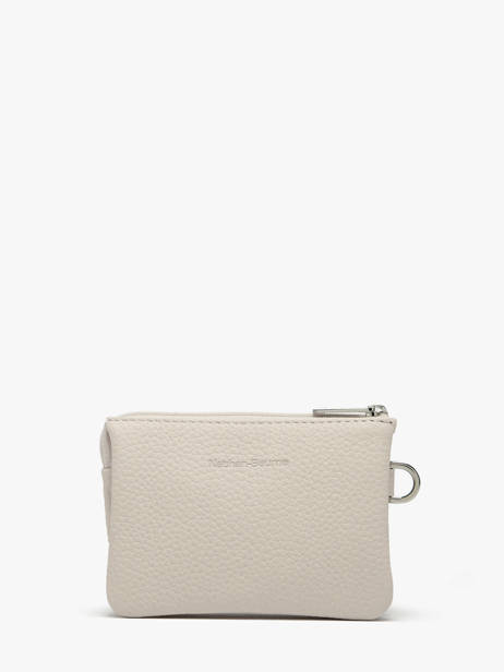 2-compartment  Coin Purse Leather Nathan baume Beige original n 302N other view 2