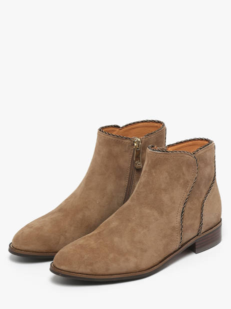 Bottines En Cuir Mam'zelle Beige women CSIRL61 vue secondaire 2