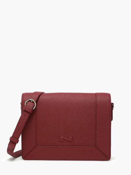 Sac Bandoulière Rotterdam Cuir Nathan baume Rouge mondrian 3