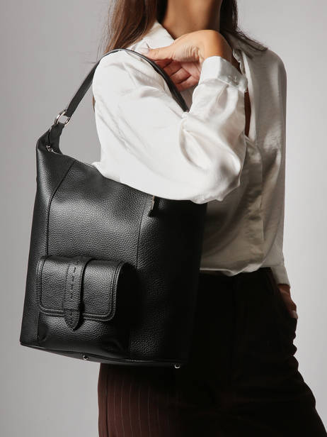 Sac Porté épaule Premier Flirt Cuir Lancel Noir premier flirt A13789 vue secondaire 1