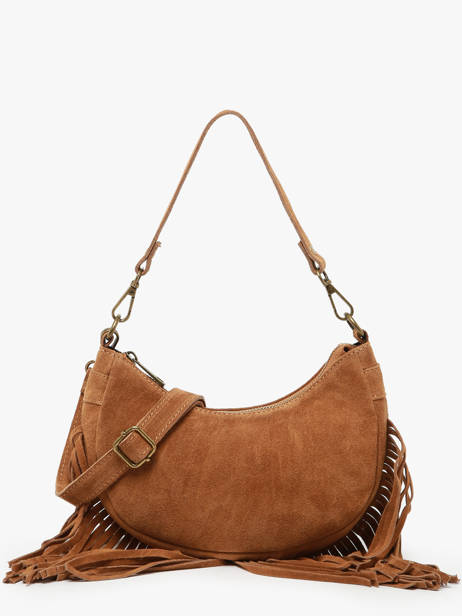 Shoulder Bag Velvet Milano Brown velvet VE25064