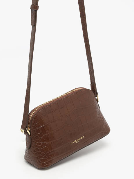 Sac Bandoulière Exo Cuir Lancaster Marron exo 113 vue secondaire 2