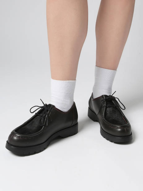 Chaussures Derbies En Cuir Kleman Rouge women PADRINI vue secondaire 1