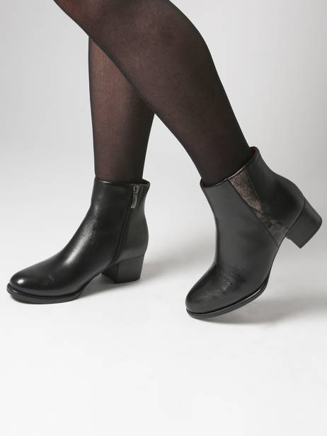 Heeled Boots In Leather Tamaris Black women 45 other view 1