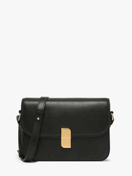 Sac Bandoulière M Alice Cuir Nat et nin Noir vintage M