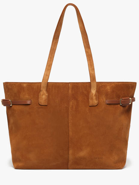 Leather Marceau Tote Bag Nat et nin Brown vintage MARCEAU