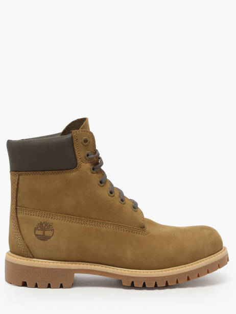 Bottines En Cuir Timberland Vert men 2P6WA5D1