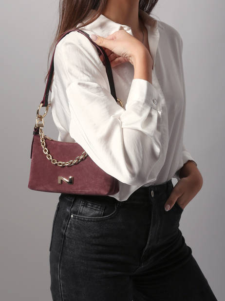 Suede Betty Evening Bag Nathan baume Violet vogue 5 other view 1