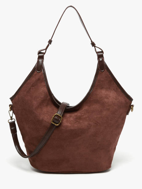 Shoulder Bag Velvet Soft Miniprix Brown velvet soft 27591