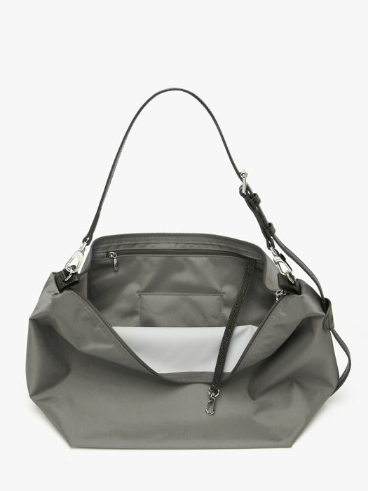 Longchamp Besace longchamp toile Hobo bag Gray