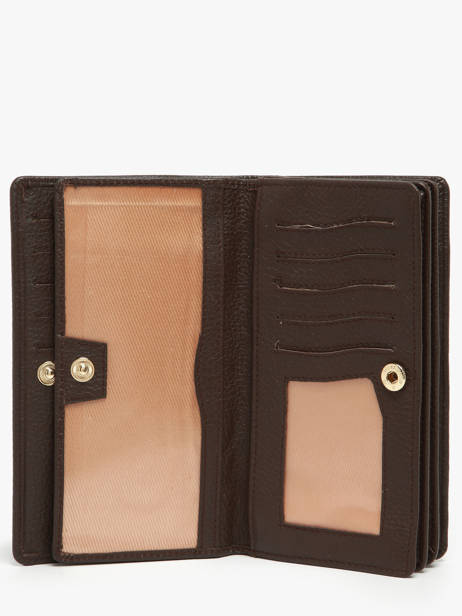 Leather Caviar Wallet Crinkles Brown caviar 14001 other view 2