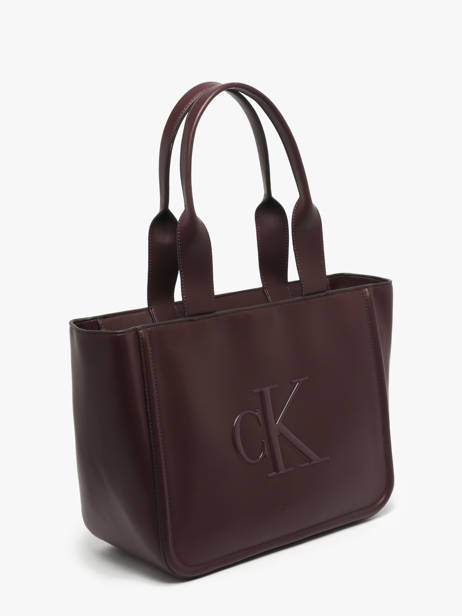 Sac Porté épaule Bold Monogram Calvin klein jeans Marron bold monogram 4F3218G vue secondaire 2