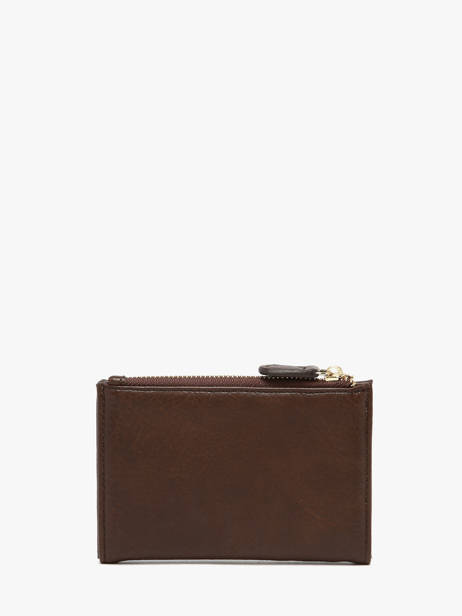 Wallet Lulu castagnette Brown zip CAPOR036 other view 2