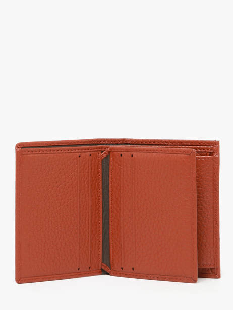 Wallet Leather Yves renard Orange bicolor 2437 other view 1