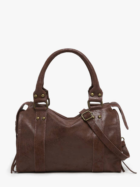 Sac Porté Main Spazzolato Cuir Milano Marron spazzolato SP24094 vue secondaire 4