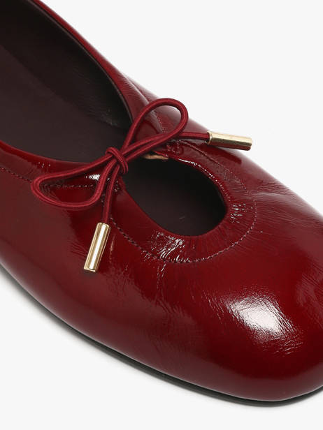 Ballerines En Cuir Alohas Rouge women 10077602 vue secondaire 2