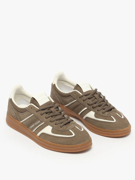 Sneakers In Leather Tommy hilfiger Brown women 2838RBM other view 1