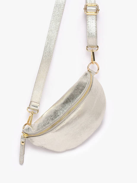 Sac Banane Cuir Milano Argent nine NI19091 vue secondaire 2