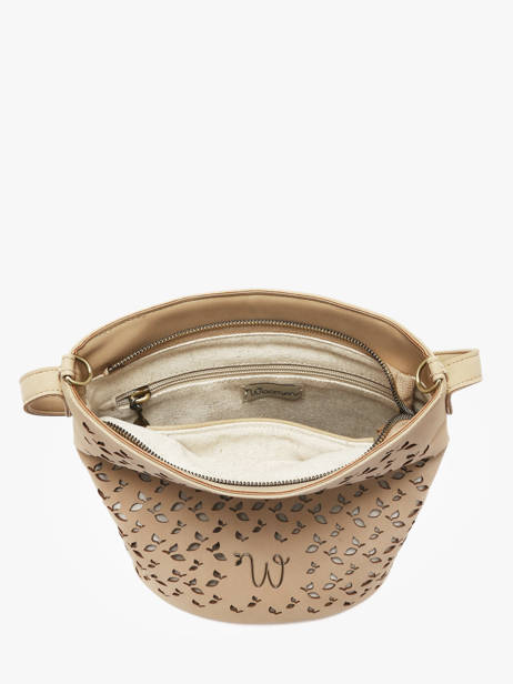 Sac Bandoulière Zamia Woomen Beige zamia WZAM01 vue secondaire 4