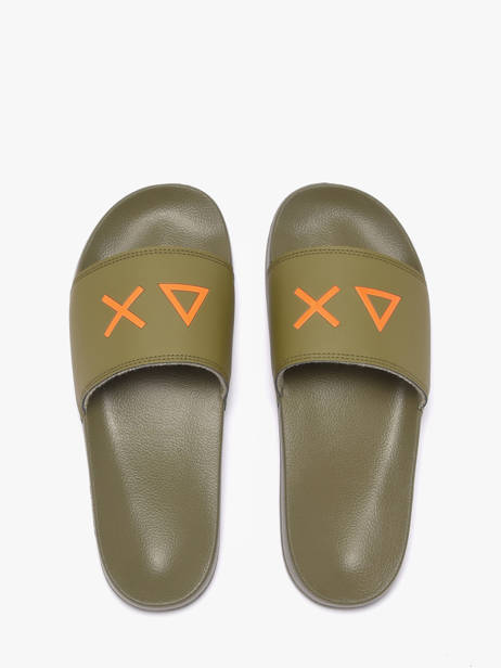 Claquettes Sun68 Vert men X3611019